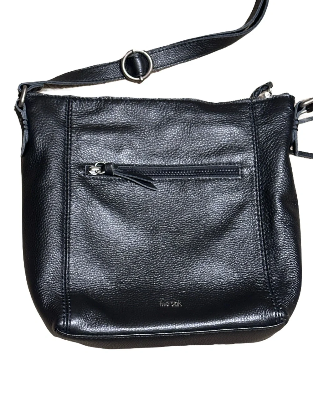 The Sak Ashland Crossbody Bag Black Pebbled Leather - Picture 4 of 7